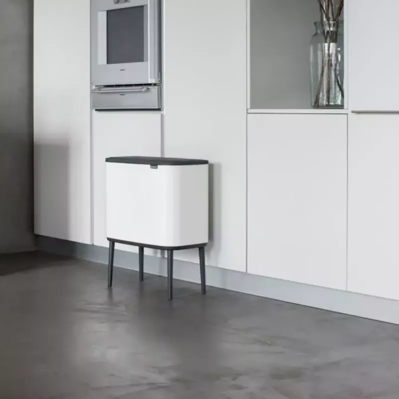 Trash Can Brabantia 313547 34L Rectangular Plastic White