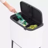 Trash Can Brabantia 313547 34L Rectangular Plastic White