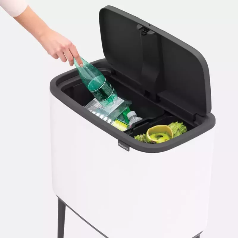 Trash Can Brabantia 313547 34L Rectangular Plastic White