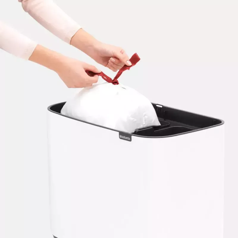 Trash Can Brabantia 313547 34L Rectangular Plastic White