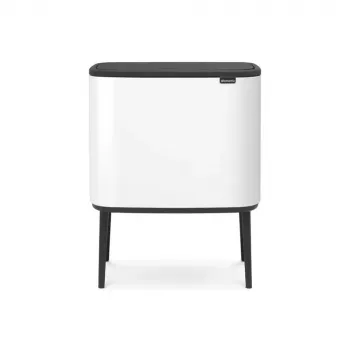 Trash Can Brabantia 313547 34L Rectangular Plastic White
