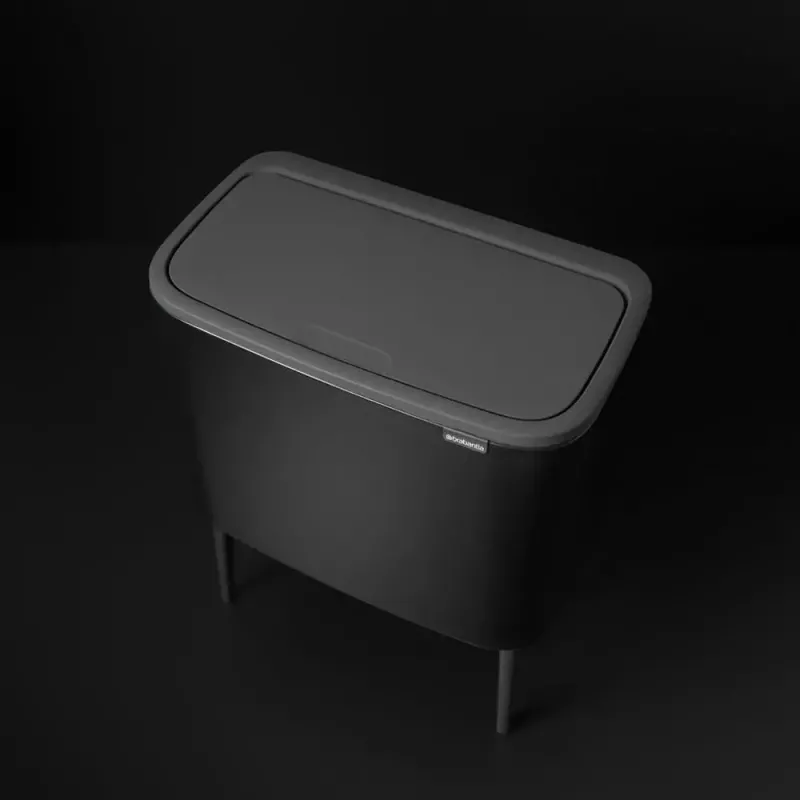 Trash Can Brabantia 316067 33L Rectangular Stainless Steel Black