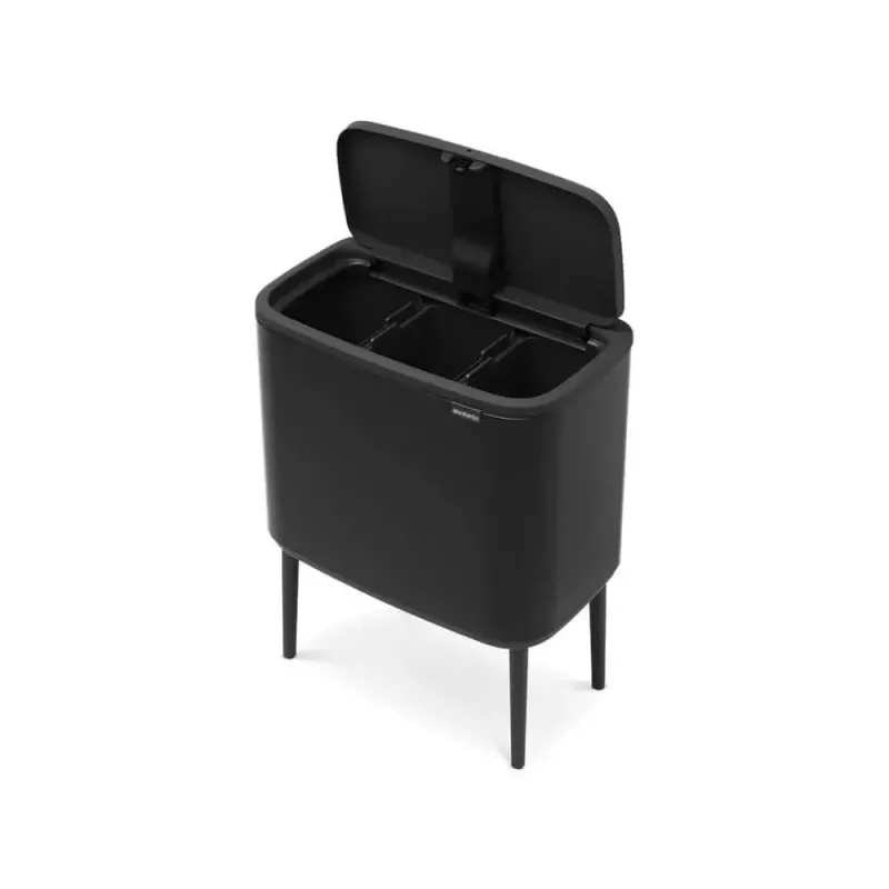 Trash Can Brabantia 316067 33L Rectangular Stainless Steel Black