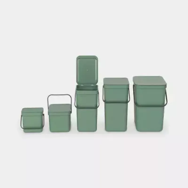 Trash Can Brabantia 129827 16L Rectangular Plastic Green