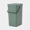 Trash Can Brabantia 129827 16L Rectangular Plastic Green
