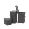 Trash Can Brabantia 109966 16L Rectangular Grey