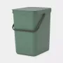Trash Can Brabantia 129964 25L Rectangular Plastic Green