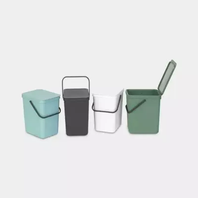 Trash Can Brabantia 129940 25L Rectangular Plastic Grey