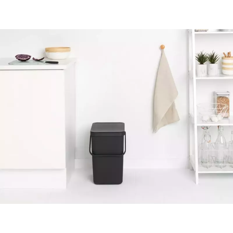 Trash Can Brabantia 129940 25L Rectangular Plastic Grey