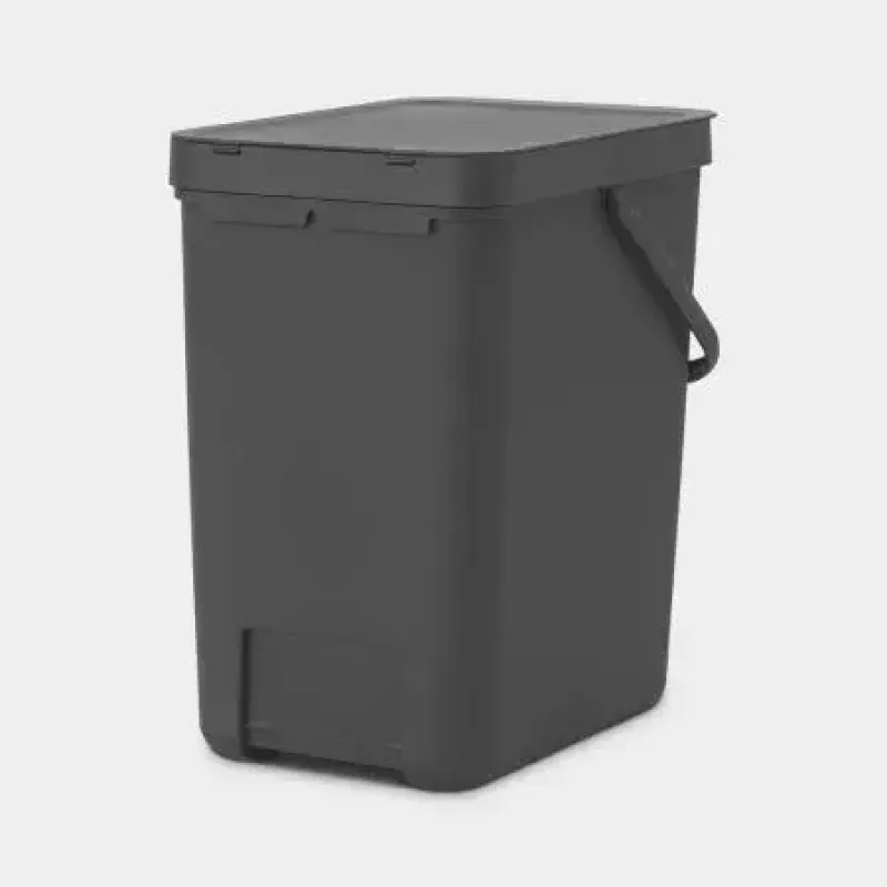 Trash Can Brabantia 129940 25L Rectangular Plastic Grey