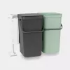 Brabantia Sort & Go Rectangular Plastic Green Grey Width 520 mm Depth 370 mm Height 430 mm