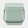 Waste Bin Brabantia Sort & Go 3 L Green Width 188 mm Depth 139 mm Height 181 mm