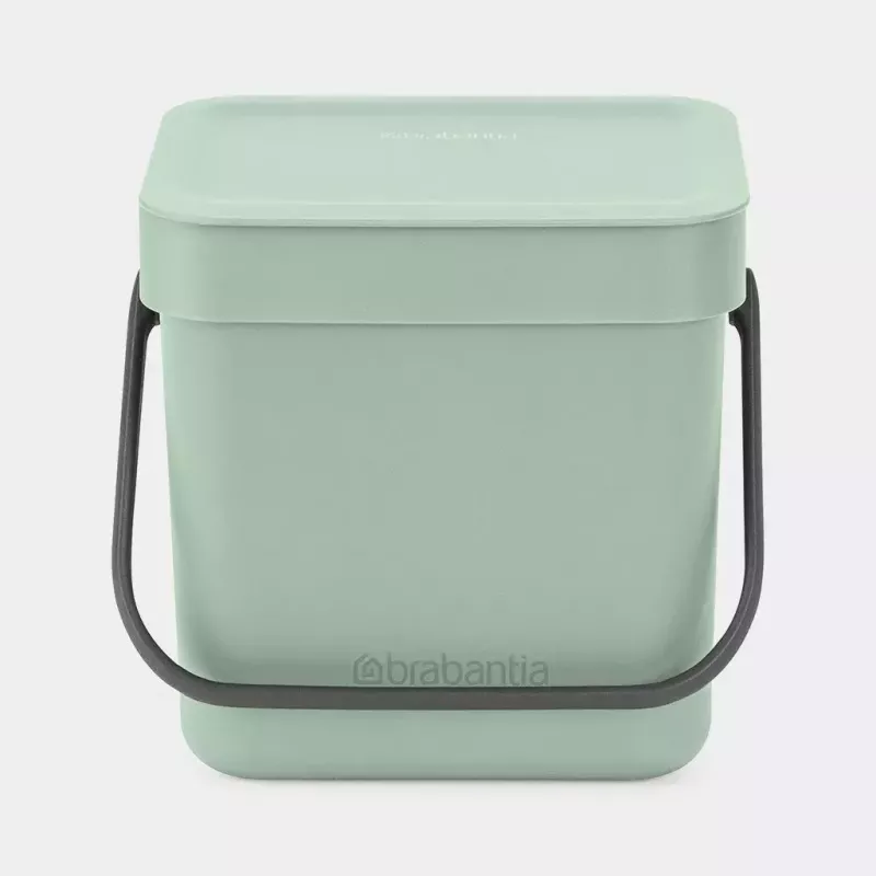 Waste Bin Brabantia Sort & Go 3 L Green Width 188 mm Depth 139 mm Height 181 mm