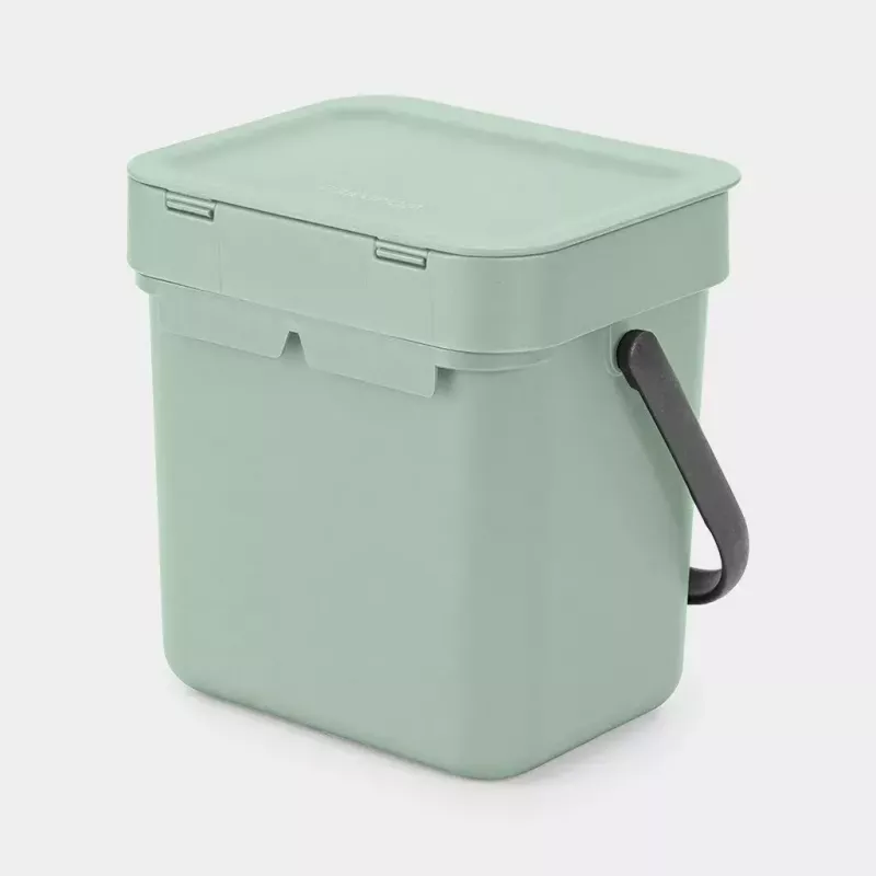 Waste Bin Brabantia Sort & Go 3 L Green Width 188 mm Depth 139 mm Height 181 mm