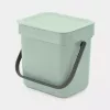 Waste Bin Brabantia Sort & Go 3 L Green Width 188 mm Depth 139 mm Height 181 mm