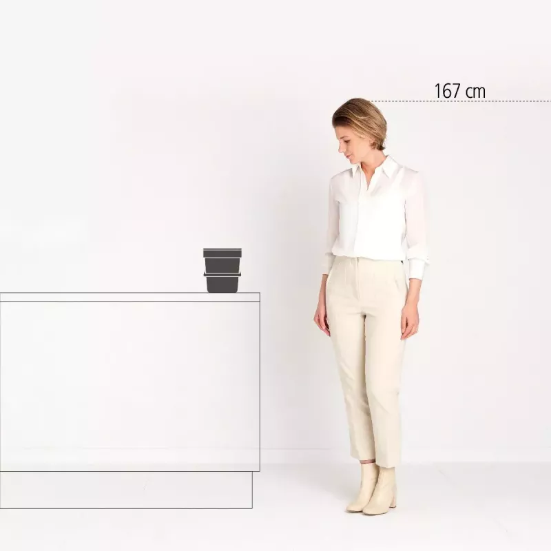 Brabantia Sort & Go 6 L Grey Waste Bin 200x245x181 mm