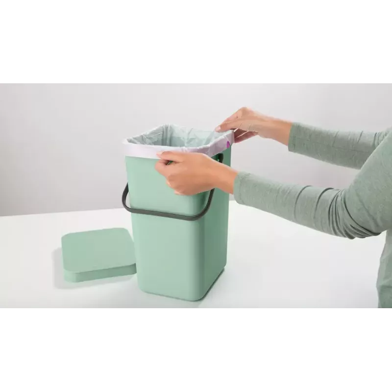 Waste bin BRABANTIA Sort & Go 12 L 1 basket Green 200×249×351 mm