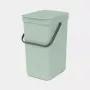 Waste bin BRABANTIA Sort & Go 12 L 1 basket Green 200×249×351 mm