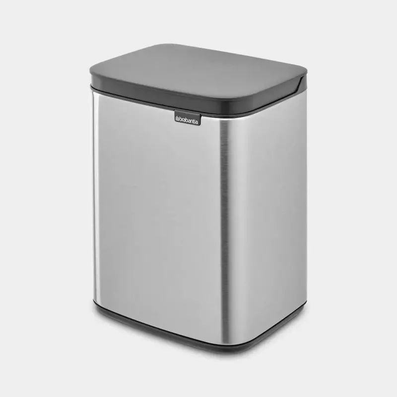 Waste Bin Brabantia Bo 4 L Rectangular Steel Black 22 28 49