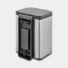 Waste Bin Brabantia Bo 4 L Rectangular Steel Black 22 28 49