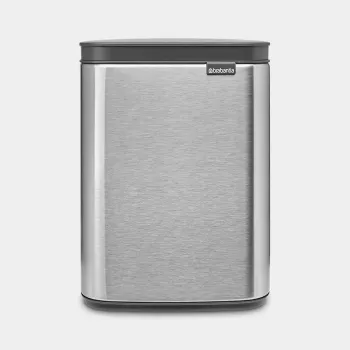 Waste Bin Brabantia Bo 4 L Rectangular Steel Black 22 28 49
