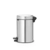 Pedal Bin Brabantia newIcon Round Brushed steel