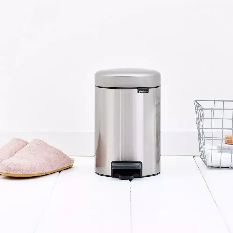 Pedal Bin Brabantia newIcon Round Brushed steel