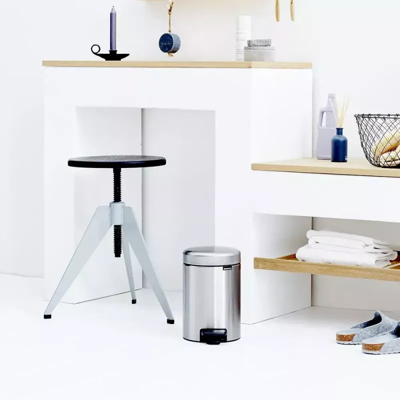 Pedal Bin Brabantia newIcon Round Brushed steel