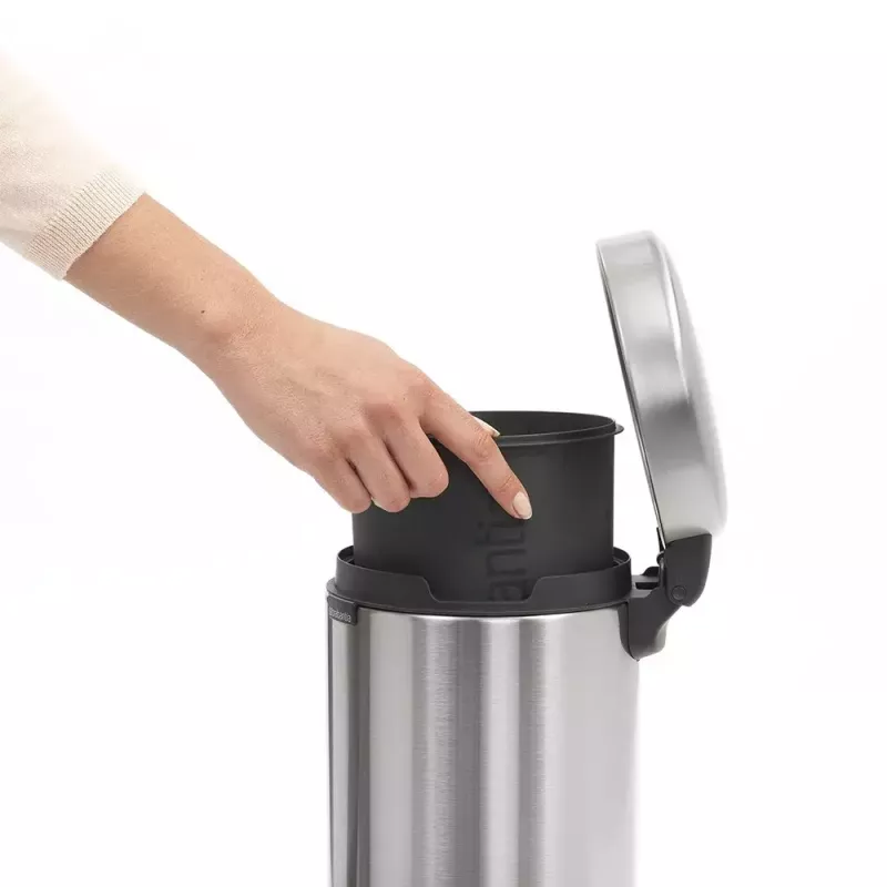 Pedal Bin Brabantia newIcon Round Brushed steel