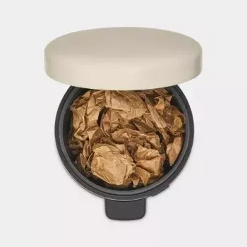 Brabantia NewIcon 5 L Round Beige Waste Bin