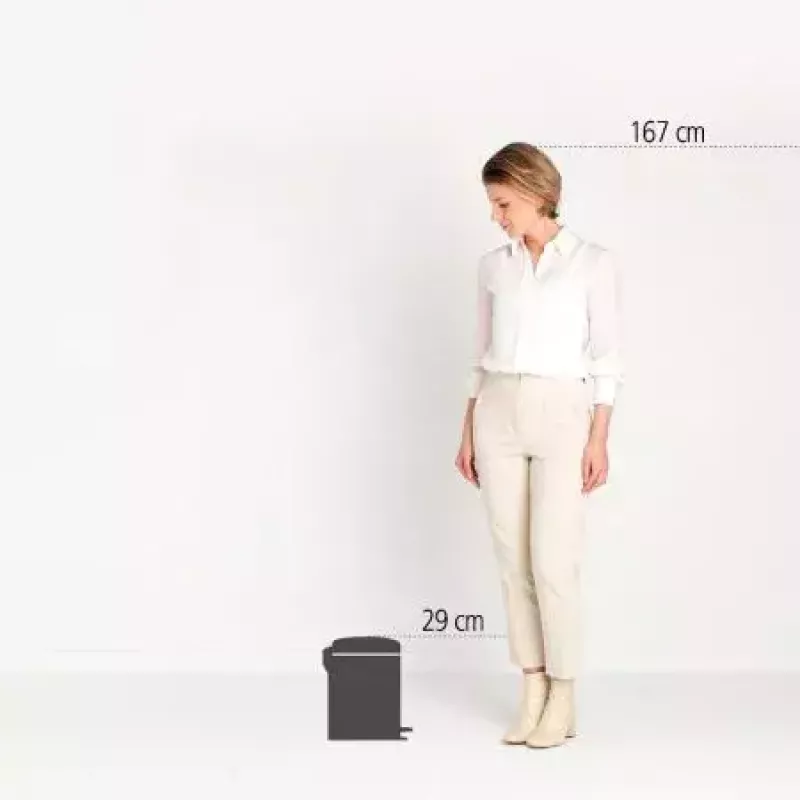 Brabantia NewIcon 5 L Round Beige Waste Bin
