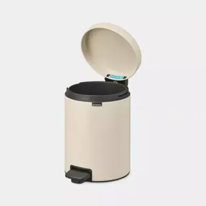 Brabantia NewIcon 5 L Round Beige Waste Bin