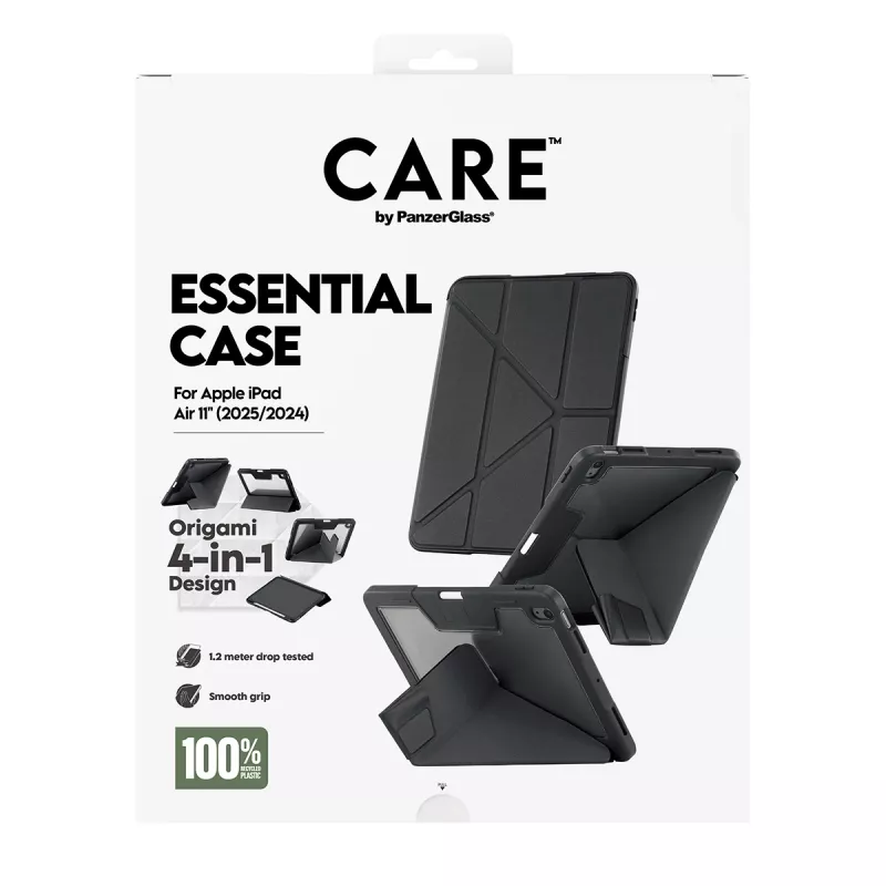 Tablet protective case PanzerGlass TPU Essential Case CR76640 Black for iPad Air