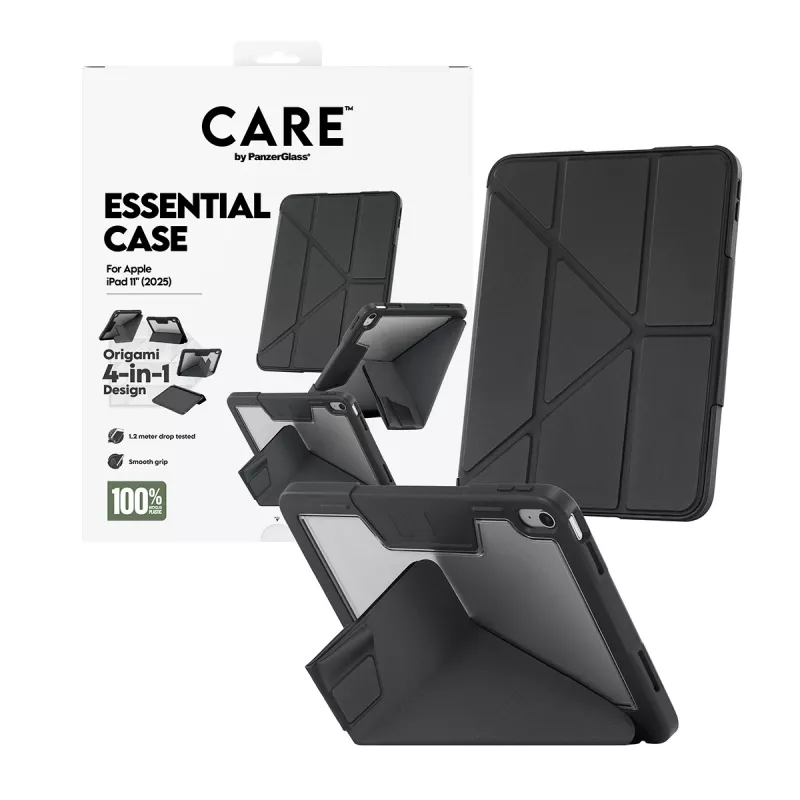 Tablet case PanzerGlass TPU Essential Case for iPad 11 (2025) — Black