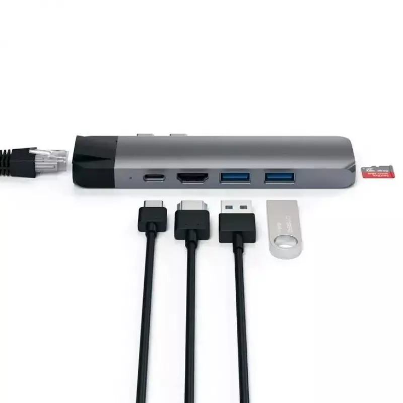Laptop Dock Satechi ST-TCPHEM Thunderbolt 3 Grey
