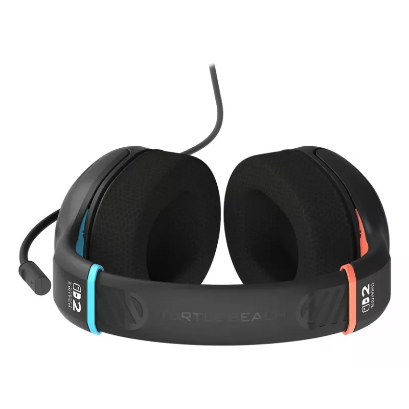 Headset Turtle Beach Airlite Fit Charcoal Black Wired Gaming Flip-to-Mute Mic Over-Ear Comfort