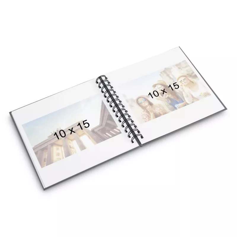 Hama Fine Art photo album Black 30 sheets 14 x 14 cm Spiral binding