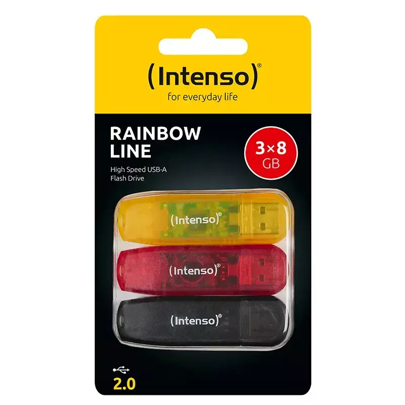 USB Flash Drive Intenso 8GB USB-A 2.0 Rainbow Line