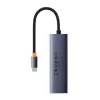 Baseus 4in1 Hub UltraJoy USB-C to USB 3.0 Gray Cable