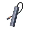 Baseus 4in1 Hub UltraJoy USB-C to USB 3.0 Gray Cable