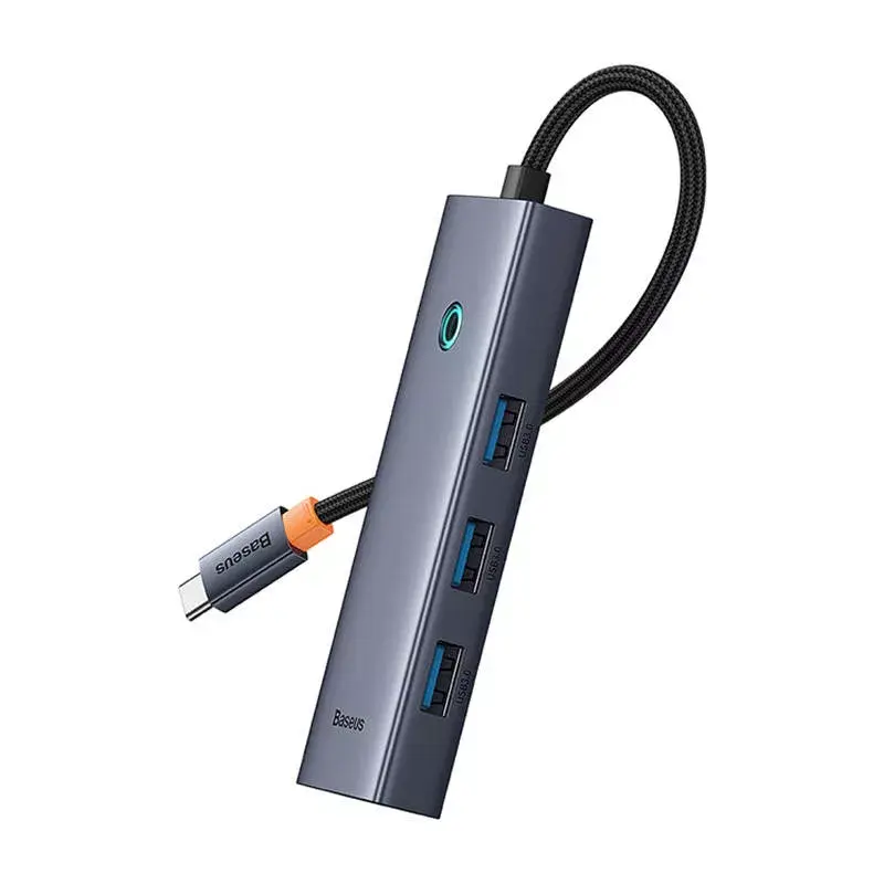Baseus 4in1 Hub UltraJoy USB-C to USB 3.0 Gray Cable