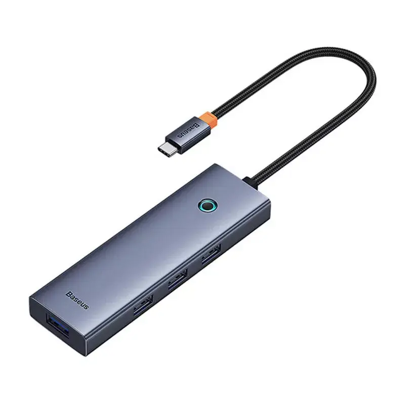 Baseus 4in1 Hub UltraJoy USB-C to USB 3.0 Gray Cable