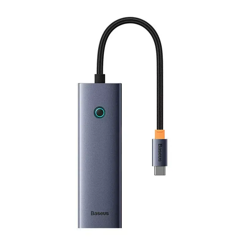 Baseus 4in1 Hub UltraJoy USB-C to USB 3.0 Gray Cable