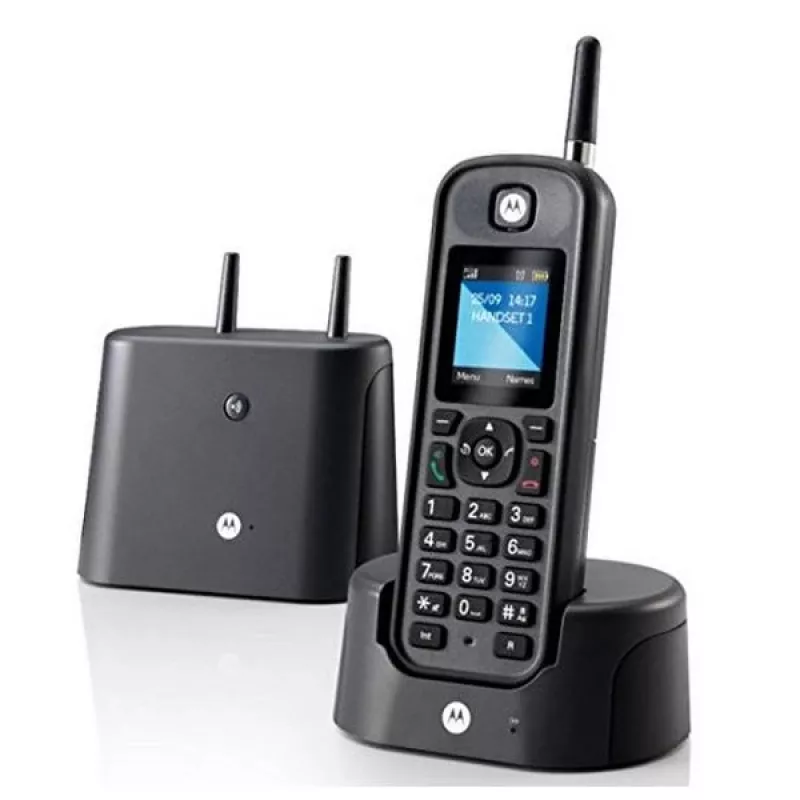 DECT telephone Motorola O201 Caller ID Black Wireless Handset