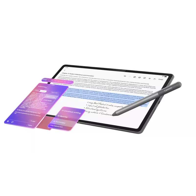 Lenovo Idea Tab Plus Mediatek 256 GB 30.7 cm (12.1 inch) 8 GB Wi-Fi 5 (802.11ac) Android 15 Grey