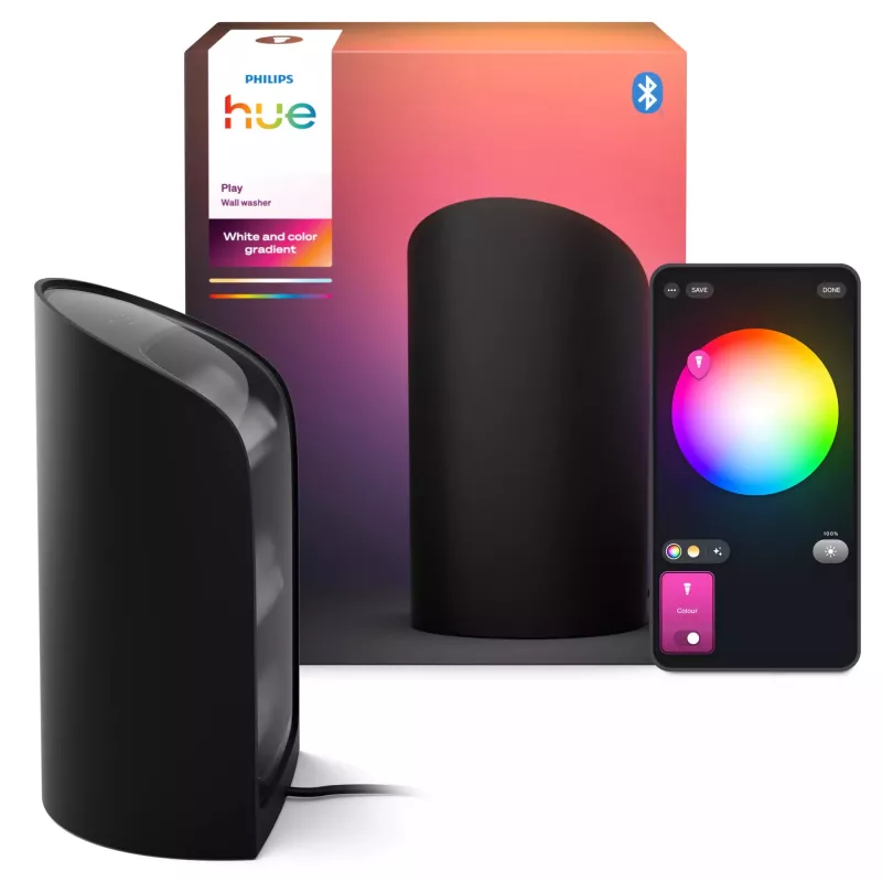 Smart table lamp Philips Hue Flare black Bluetooth 76x91x157mm