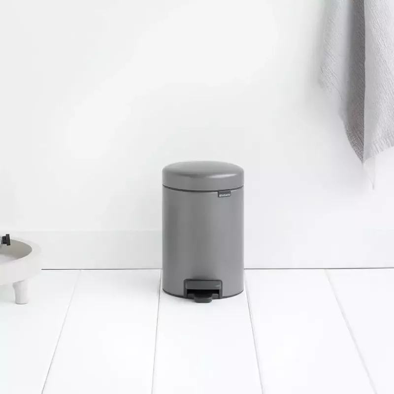 Trash Can Brabantia 113246 3 L Round Platinum