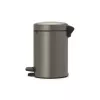 Trash Can Brabantia 113246 3 L Round Platinum