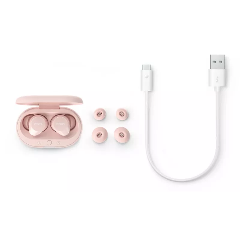 Philips TAT1209PK/00 headphones/headset True Wireless Stereo (TWS) In-ear Calls/Music Bluetooth Pink