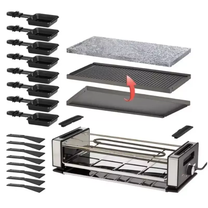 Raclette Grill Unold Delice Basic 1200 W 8 Persons Black Stainless Steel